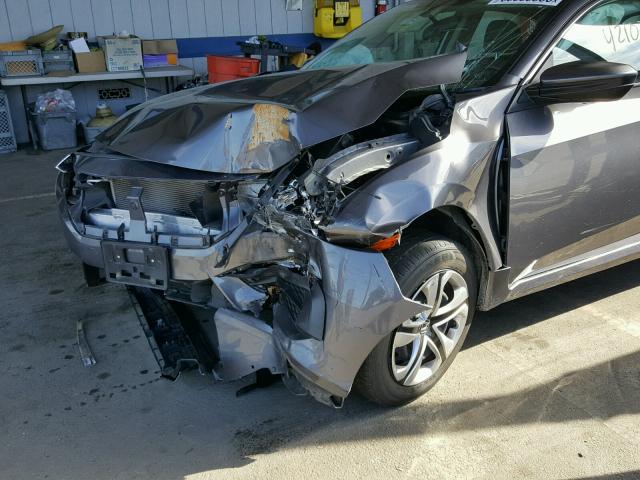 19XFC2F59GE242545 - 2016 HONDA CIVIC LX GRAY photo 9