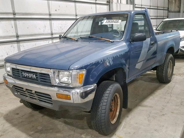 JT4RN01P2K4013364 - 1989 TOYOTA PICKUP 1/2 BLUE photo 2