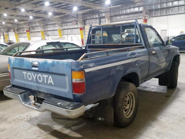 JT4RN01P2K4013364 - 1989 TOYOTA PICKUP 1/2 BLUE photo 4