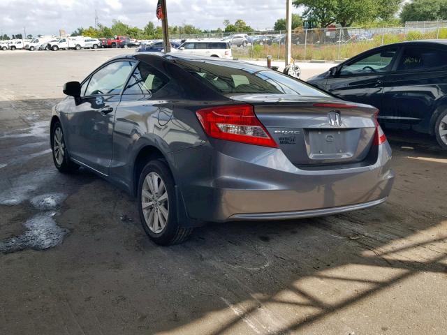 2HGFG3B10CH530094 - 2012 HONDA CIVIC EXL 灰色 照片 3