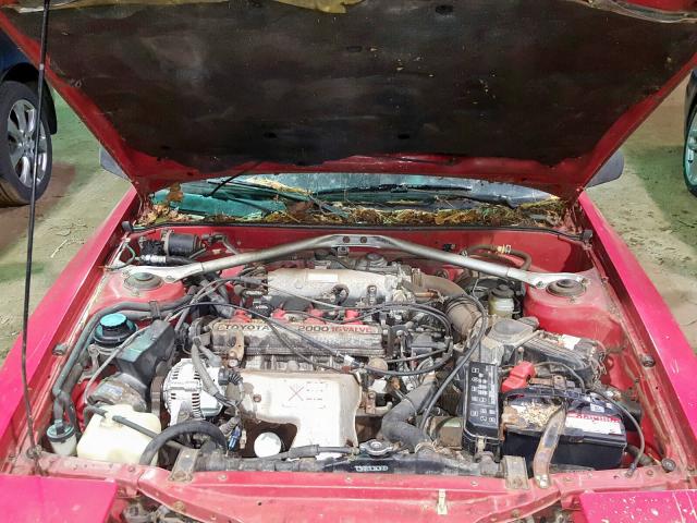 JT5ST62K5K7325864 - 1989 TOYOTA CELICA GT RED photo 7