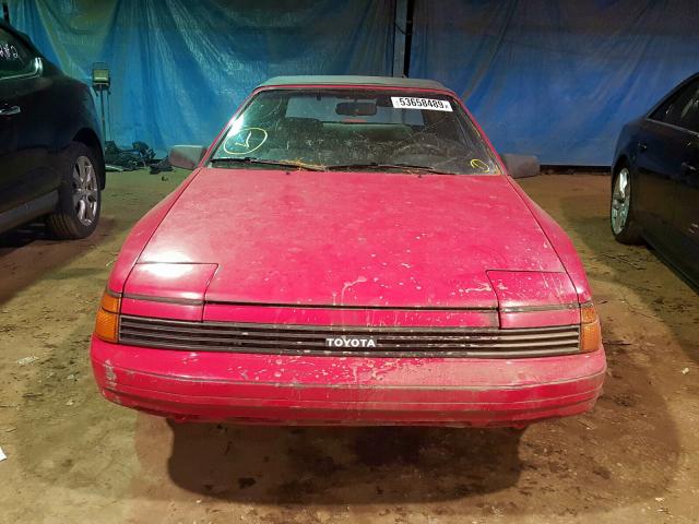 JT5ST62K5K7325864 - 1989 TOYOTA CELICA GT RED photo 9