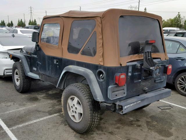 1J4FY29P9WP766737 - 1998 JEEP WRANGLER / BLACK photo 3