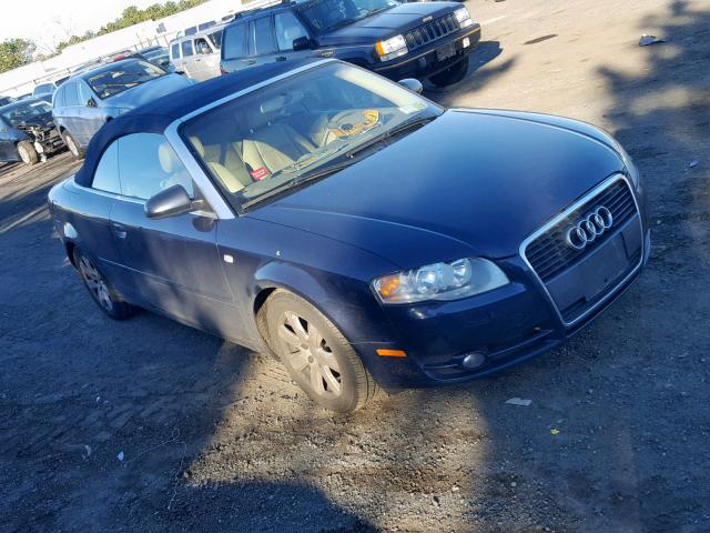 WAUAF48H68K016284 - 2008 AUDI A4 2.0T CA BLUE photo 1