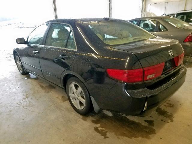 1HGCM56865A130430 - 2005 HONDA ACCORD EX BLACK photo 3