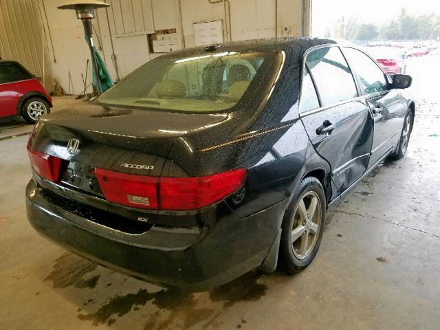 1HGCM56865A130430 - 2005 HONDA ACCORD EX BLACK photo 4