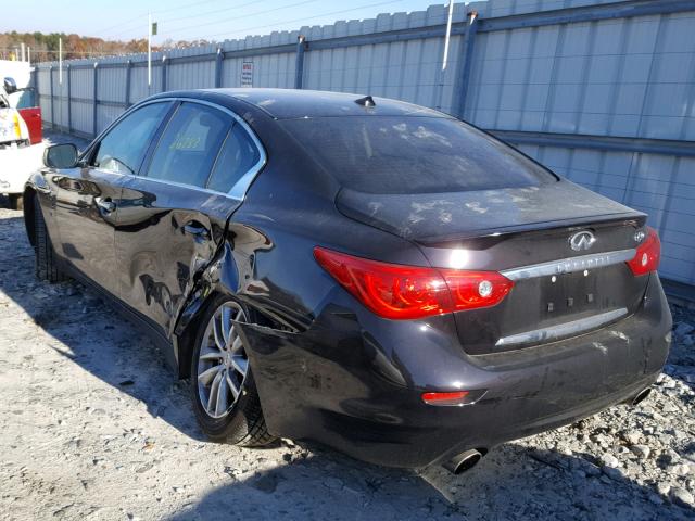 JN1BV7AP9FM353243 - 2015 INFINITI Q50 BASE BLACK photo 3