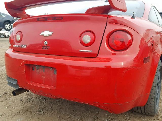 1G1AP12P357579220 - 2005 CHEVROLET COBALT SS RED photo 9