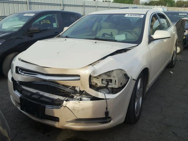 1G1ZD5E75A4127005 - 2010 CHEVROLET MALIBU 2LT WHITE photo 2