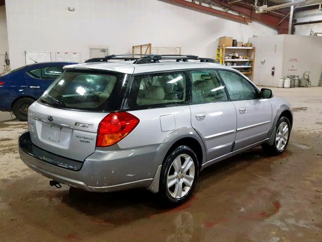 4S4BP85C264336378 - 2006 SUBARU LEGACY OUT SILVER photo 4