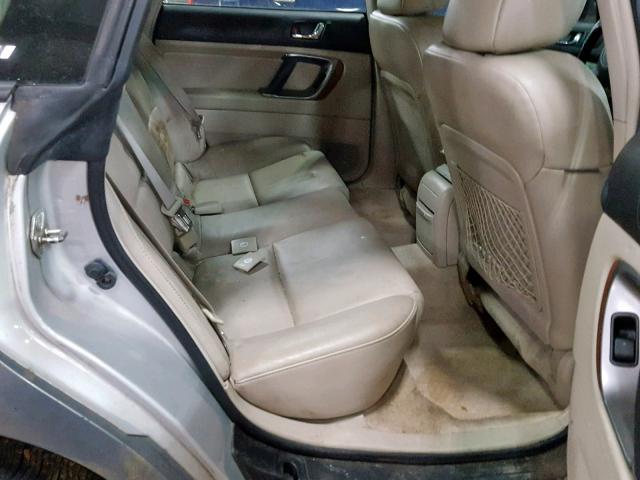 4S4BP85C264336378 - 2006 SUBARU LEGACY OUT SILVER photo 6