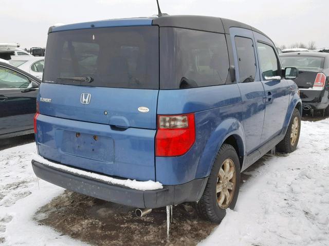 5J6YH27776L015090 - 2006 HONDA ELEMENT EX BLUE photo 4