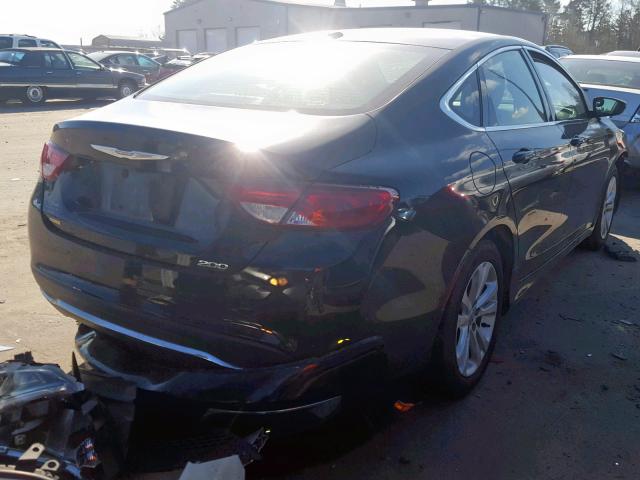 1C3CCCAB7FN657819 - 2015 CHRYSLER 200 LIMITE BLACK photo 4