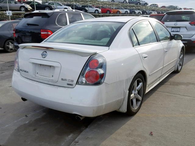 1N4BL11D06N318807 - 2006 NISSAN ALTIMA SE WHITE photo 4