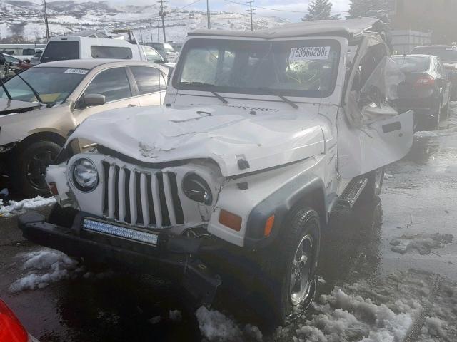 1J4FY19SXVP515920 - 1997 JEEP WRANGLER / WHITE photo 2