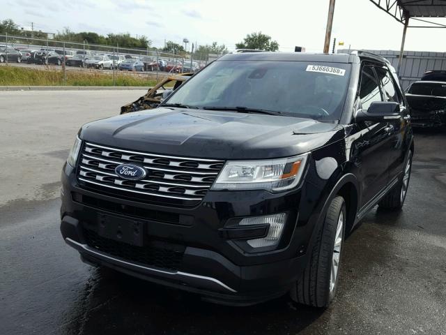 1FM5K8FH9GGB58135 - 2016 FORD EXPLORER L BLACK photo 2