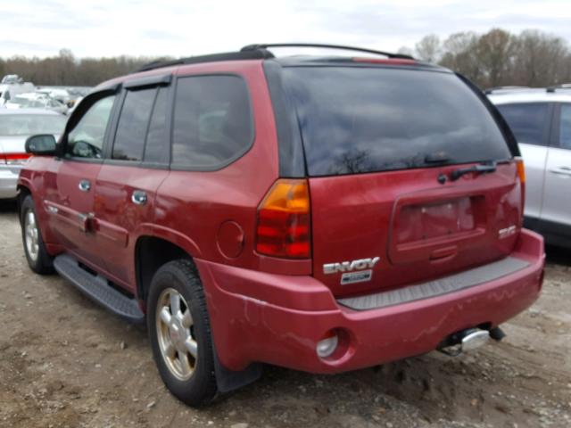 1GKDT13S842365973 - 2004 GMC ENVOY RED photo 3