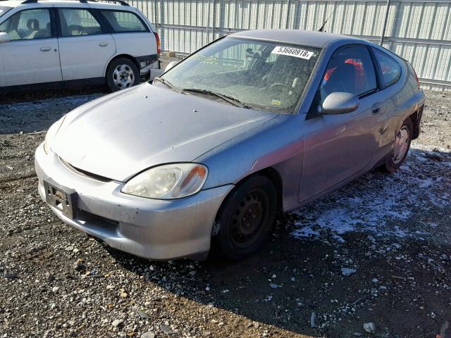 JHMZE1372YT001201 - 2000 HONDA INSIGHT SILVER photo 2