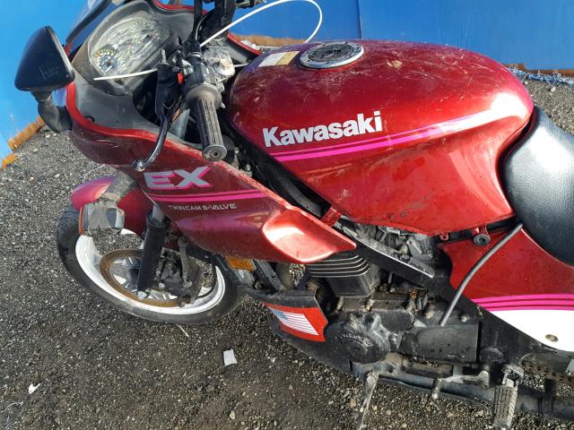 JKAEXVA17MA049227 - 1991 KAWASAKI EX500 RED photo 9