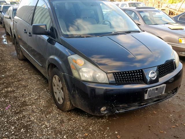 5N1BV28UX5N123789 - 2005 NISSAN QUEST S BLACK photo 1