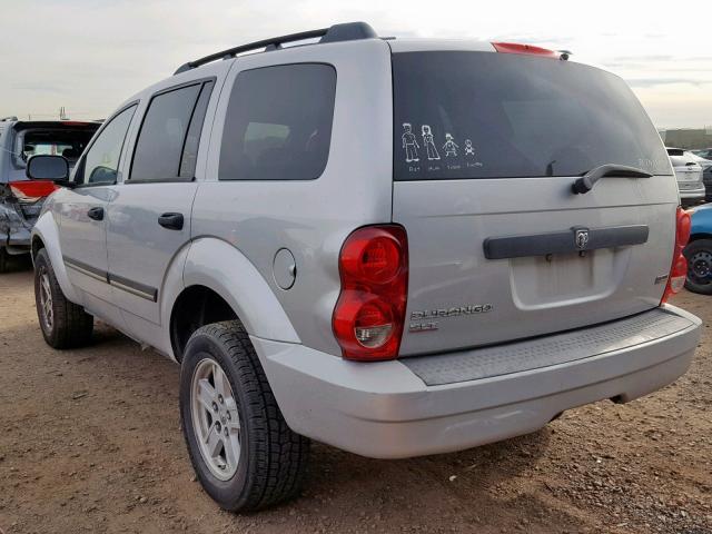 1D8HB48N98F155290 - 2008 DODGE DURANGO SL SILVER photo 3