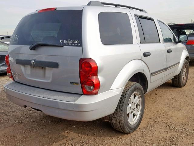 1D8HB48N98F155290 - 2008 DODGE DURANGO SL SILVER photo 4