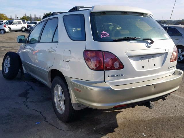 JT6HF10U9X0087800 - 1999 LEXUS RX 300 CREAM photo 3