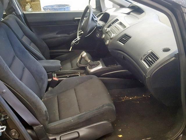 19XFA1E65BE028168 - 2011 HONDA CIVIC LX-S Schwarz Foto 5