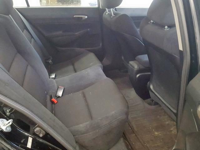 19XFA1E65BE028168 - 2011 HONDA CIVIC LX-S Schwarz Foto 6