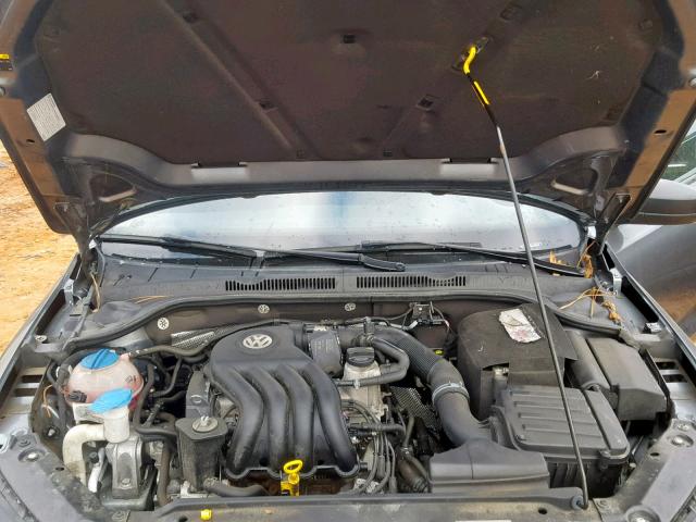 3VW2K7AJXFM343131 - 2015 VOLKSWAGEN JETTA BASE GRAY photo 7