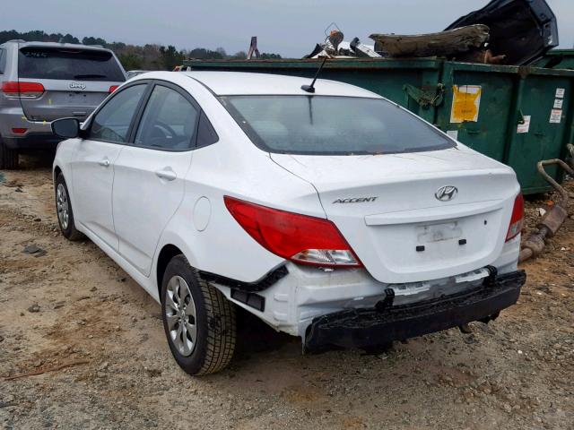 KMHCT4AEXHU312607 - 2017 HYUNDAI ACCENT SE GRAY photo 3