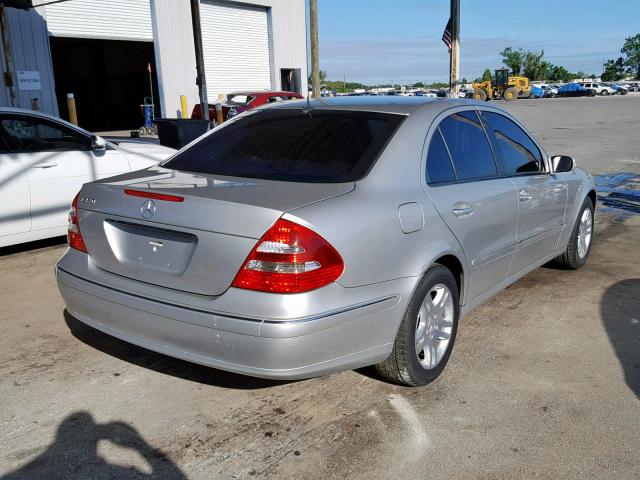 WDBUF65J53A212216 - 2003 MERCEDES-BENZ E 320 SILVER photo 4