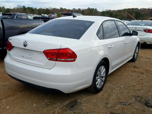 1VWAH7A38EC010700 - 2014 VOLKSWAGEN PASSAT S WHITE photo 4