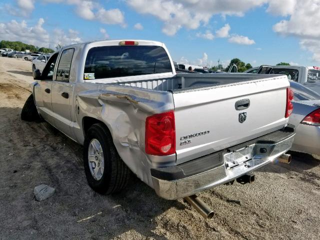 1D7HE48K26S526084 - 2006 DODGE DAKOTA QUA SILVER photo 3