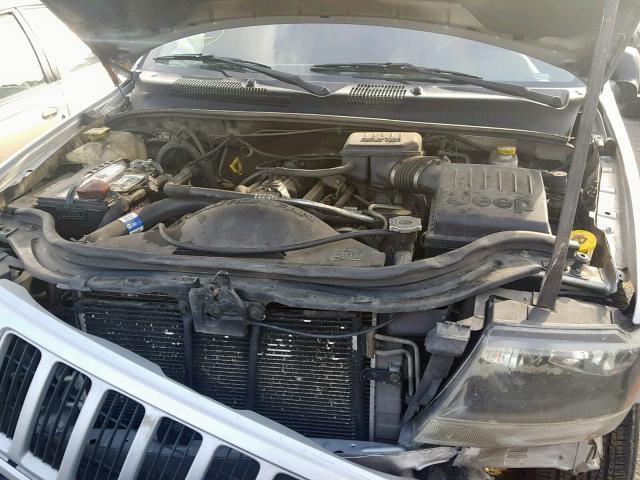 1J4GW48S24C328657 - 2004 JEEP GRAND CHER SILVER photo 7