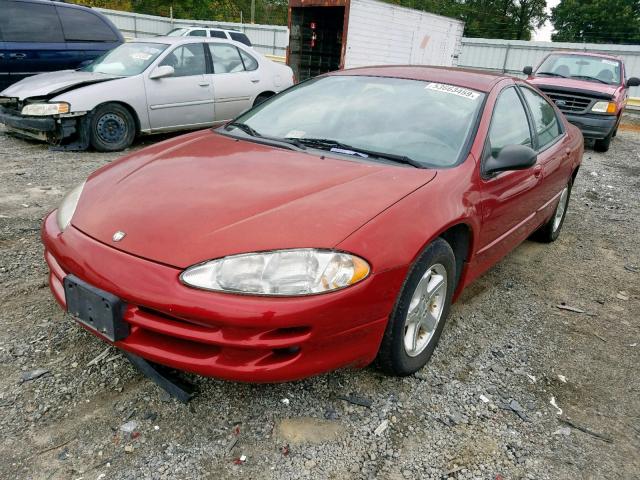 2B3HD46R64H696838 - 2004 DODGE INTREPID S RED photo 2