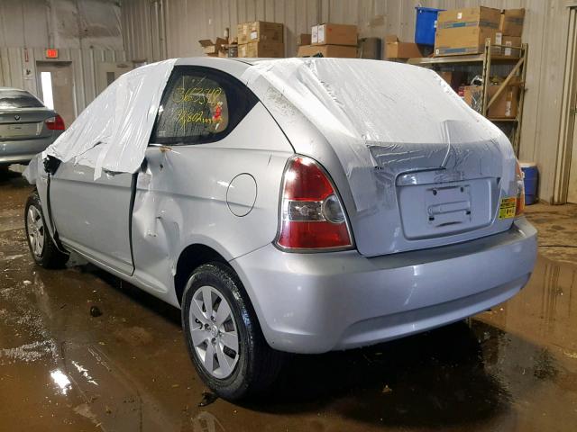 KMHCM3AC9AU164042 - 2010 HYUNDAI ACCENT BLU SILVER photo 3