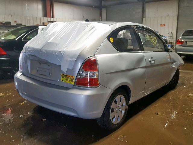 KMHCM3AC9AU164042 - 2010 HYUNDAI ACCENT BLU SILVER photo 4