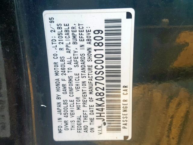 JH4KA8270SC001809 - 1995 ACURA LEGEND LS GREEN photo 10