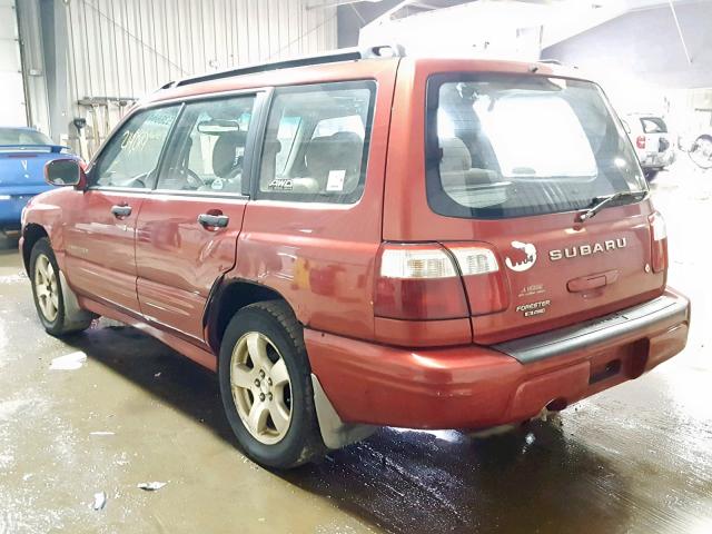 JF1SF656X1H740655 - 2001 SUBARU FORESTER S 红色 照片 3