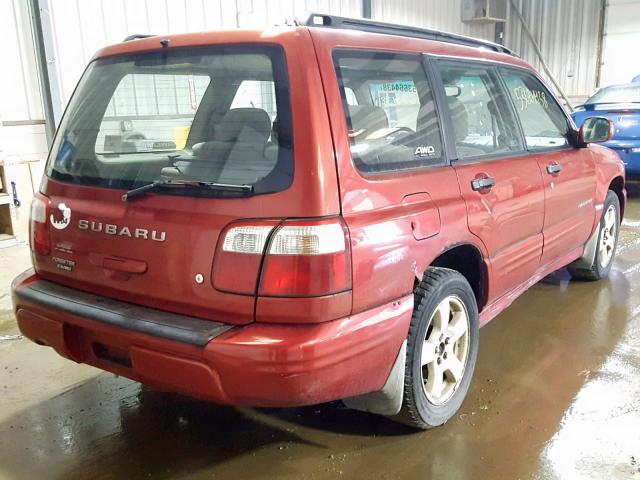 JF1SF656X1H740655 - 2001 SUBARU FORESTER S 红色 照片 4