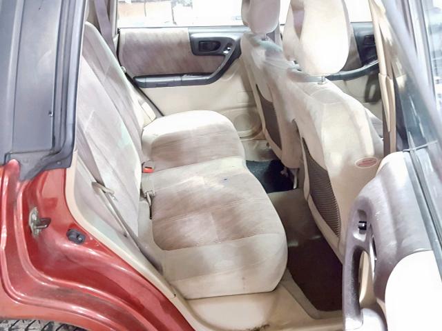 JF1SF656X1H740655 - 2001 SUBARU FORESTER S 红色 照片 6