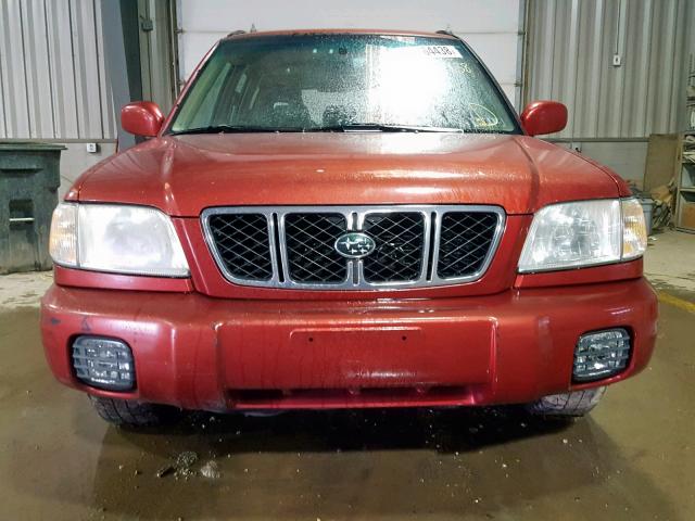 JF1SF656X1H740655 - 2001 SUBARU FORESTER S 红色 照片 9