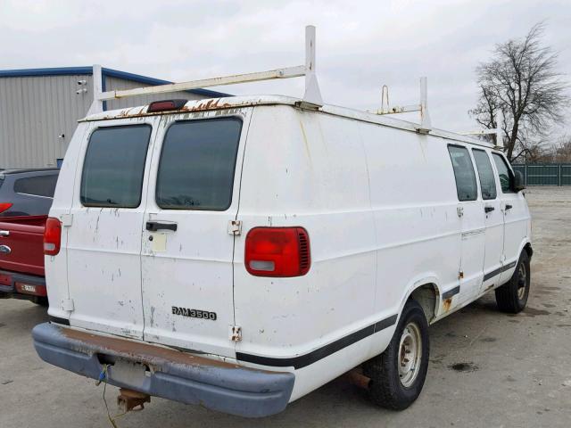 2B7KB31Y2WK163538 - 1998 DODGE RAM VAN B3 WHITE photo 4