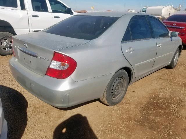 4T1BE32K63U751543 - 2003 TOYOTA CAMRY LE SILVER photo 4