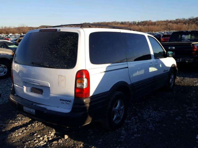 1GMDX03E51D333594 - 2001 PONTIAC MONTANA WHITE photo 4