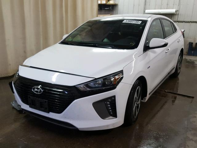 KMHC75LC3HU056204 - 2017 HYUNDAI IONIQ SEL WHITE photo 2