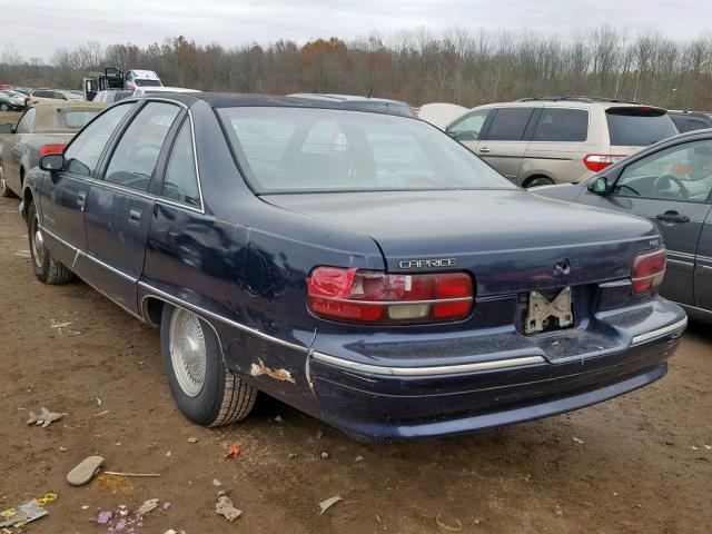 1G1BN53EXMW186592 - 1991 CHEVROLET CAPRICE CL BLUE photo 3