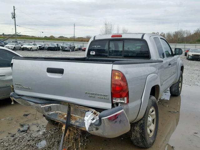 5TETU62N55Z107517 - 2005 TOYOTA TACOMA PRE GRAY photo 4