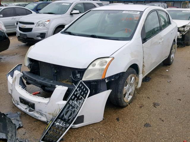 3N1AB61E38L705887 - 2008 NISSAN SENTRA 2.0 WHITE photo 2